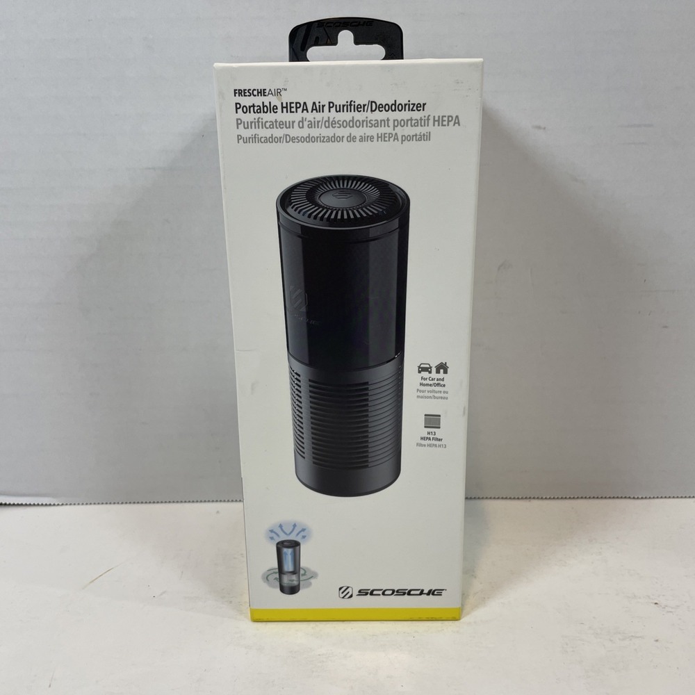 Scosche Air Purifier Black FrescheAir AFP2-SP Portable HEPA Deodorizer
